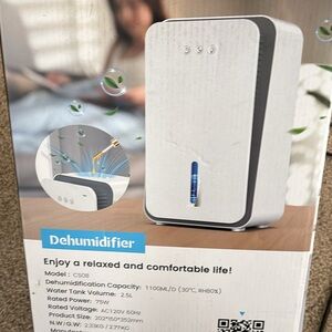 White and Gray Dehumidifier
